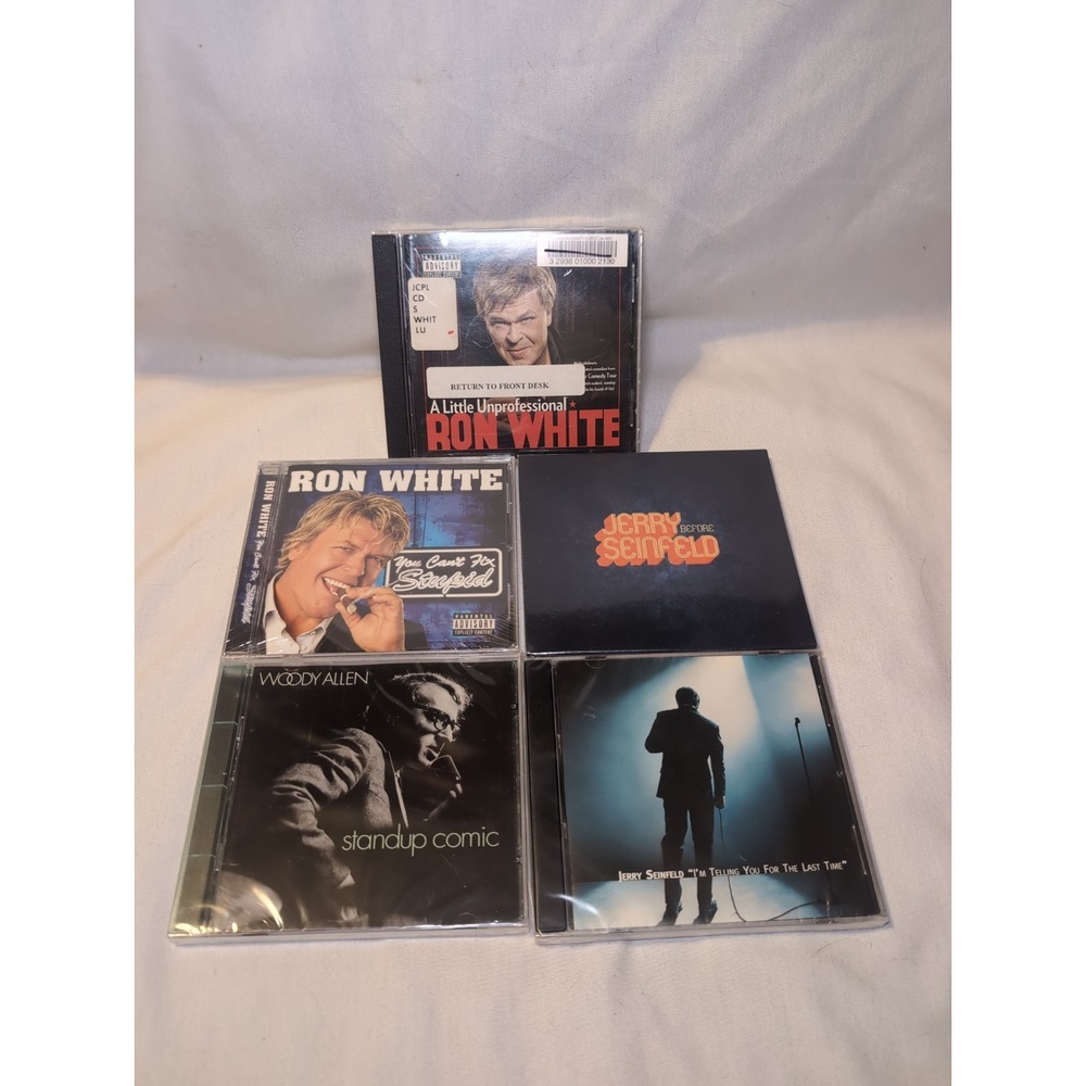 4x Ron White, Jerry Seinfeld, Woody Allen Stand Up Comic Comedy Cds Sealed